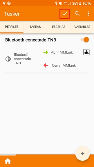 Guardar cambios en Tasker